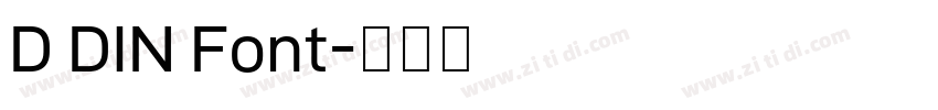 D DIN Font字体转换